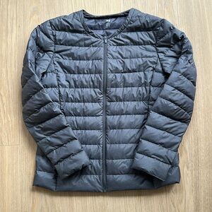 Uniqlo ultra light down puffer jacket size M gray